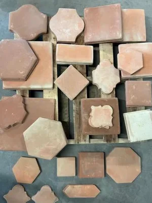 Assorted Saltillo and Lincoln tile